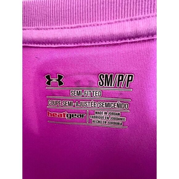 Under Armor Athletic Purple Short Sleeve Top - Picture 3 of 5